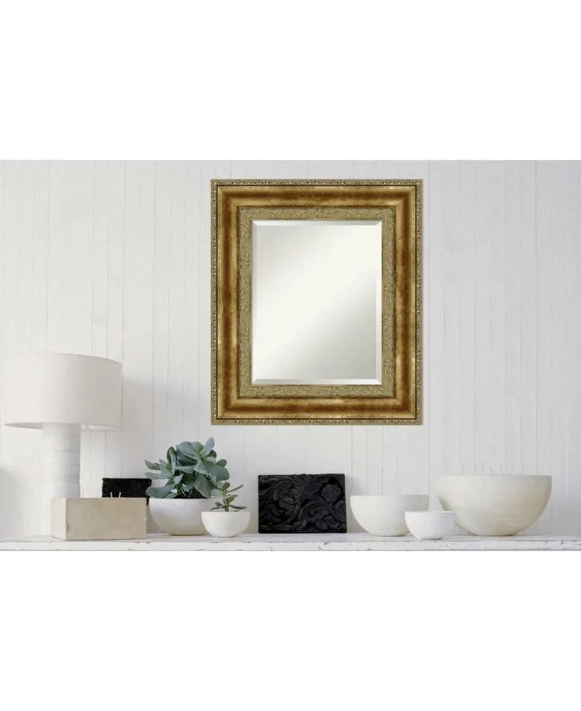 Amanti Art Beveled Wood 24.75x24.75 Wall Mirror