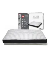 Swiss Comforts Silver Memory Foam Pillow, 22"X14"