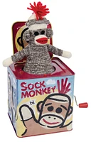 Schylling Sock Monkey Jack In The Box