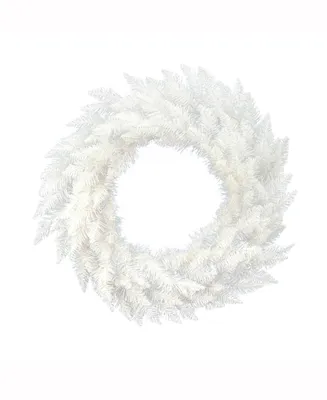 Vickerman 48 inch Sparkle White Spruce Artificial Christmas Wreath Unlit