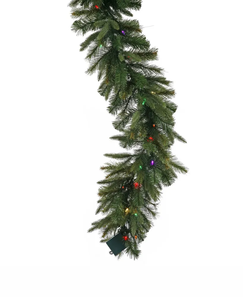 Vickerman 9 ft Cashmere Artificial Christmas Garland With 100 Multi