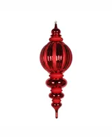 Vickerman 35" Red Shiny/Glitter Finial Christmas Ornament