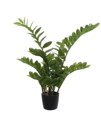 Vickerman 36" Potted Green Zamifolia Artificial Bush