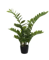 Vickerman 36" Potted Green Zamifolia Artificial Bush