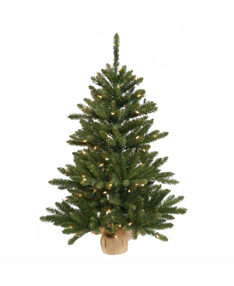 Vickerman inch Anoka Pine Artificial Christmas Tree With Warm White Led Lights