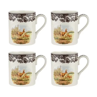 Spode Woodland Deer Mug - Set of 4