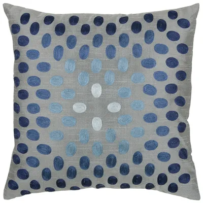 Rizzy Home Dots Polyester Filled Decorative Pillow, 18" x 18"