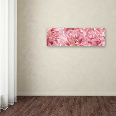Cora Niele 'Pink Tulips Scape' Canvas Art