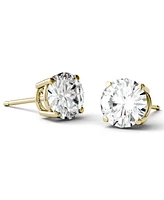 Moissanite Stud Earrings (2 ct. t.w. Diamond Equivalent) 14k White or Yellow Gold