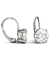 Moissanite Leverback Earrings (3 ct. t.w. Diamond Equivalent) in 14k White or Yellow Gold