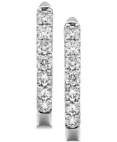 Diamond Hoop Earrings (1/2 ct. t.w.) in 14k White Gold