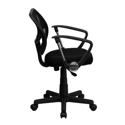 Mid-Back Mesh Swivel Task Chair With Arms