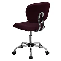Mid-Back Mesh Swivel Task Chair With Chrome Base