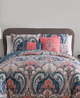 Vcny Home Casa Real Damask Reversible Comforter Sets