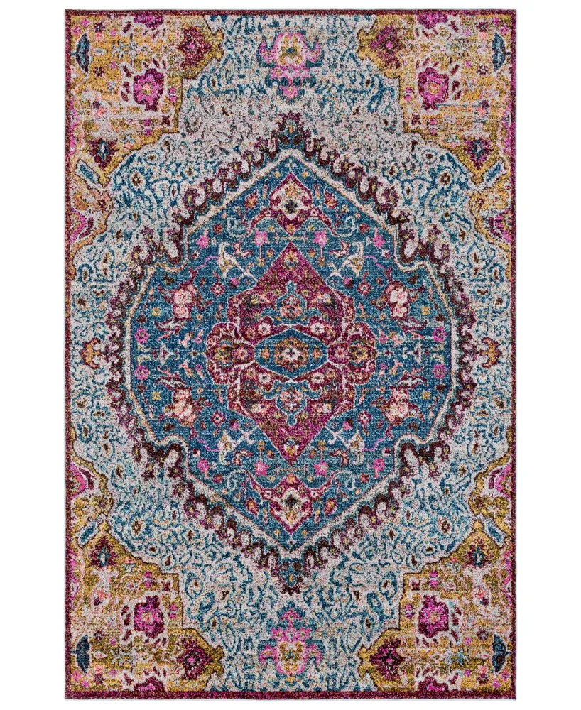 Closeout! Surya Anika Ani-1015 Aqua 5'3" x 7'3" Area Rug