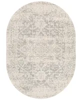 Livabliss Harput Hap-102 Gray 6'7" x 9' Oval Area Rug