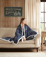 Woolrich Brewster Oversized Mink to Berber Electric Throw, 60" x 70"