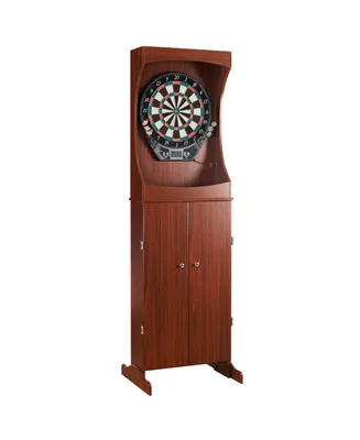 Blue Wave Outlaw Free Standing Dartboard and Cabinet Set