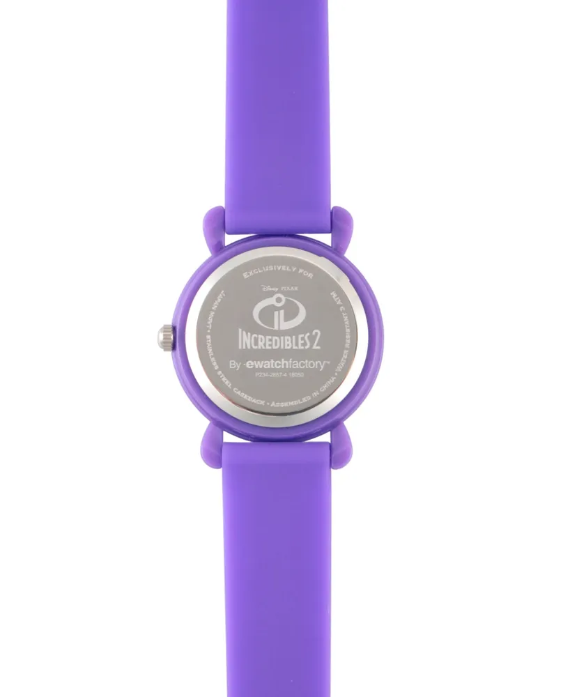 Disney The Incredibles 2 Violet Parr Girls' Purple Plastic Time Teacher Watch