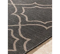 Livabliss Alfresco Alf-9590 Black 7'6" x 10'9" Area Rug, Indoor/Outdoor