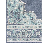 Livabliss Alfresco Alf-9670 Charcoal 3' x 5'6" Area Rug, Indoor/Outdoor