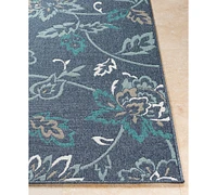 Livabliss Alfresco Alf-9673 Charcoal 2'3" x 11'9" Runner Area Rug, Indoor/Outdoor