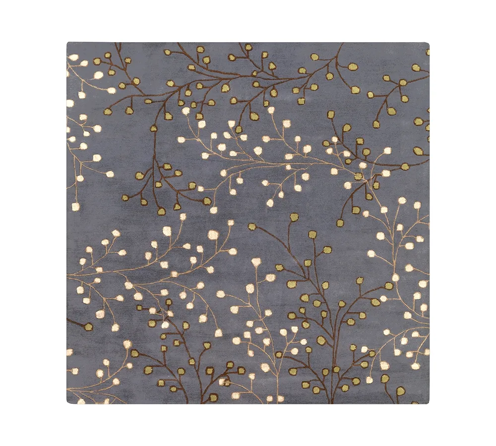 Surya Athena Ath-5125 Navy 4' Square Area Rug