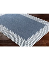 Livabliss Alfresco Alf-9682 Charcoal 5'3" Round Area Rug, Indoor/Outdoor