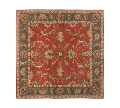 Livabliss Caesar Cae-1007 Rust 8' Square Area Rug