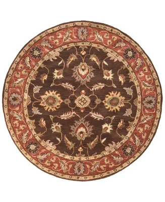 Surya Caesar Cae-1036 Dark Brown 4' Round Area Rug