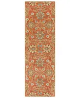 Livabliss Caesar Cae-1107 Burnt Orange 3' x 12' Runner Area Rug