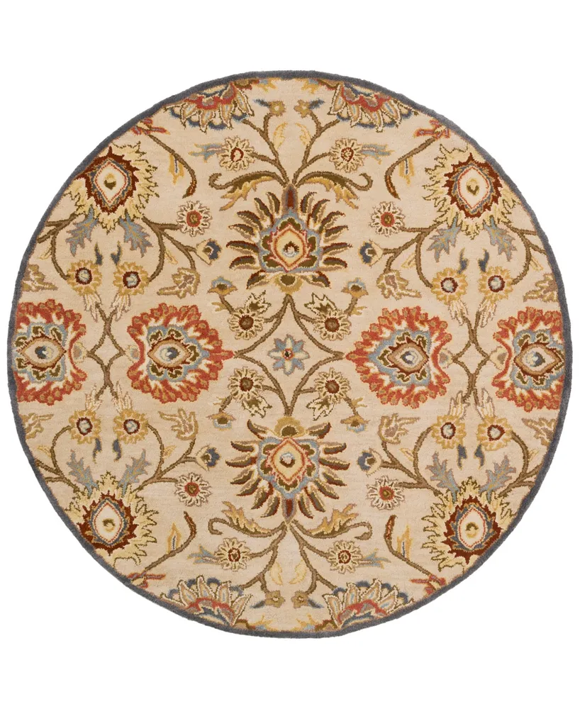 Livabliss Caesar Cae-1116 Ivory 4' Round Area Rug