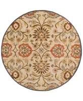 Livabliss Caesar Cae-1116 Ivory 4' Round Area Rug