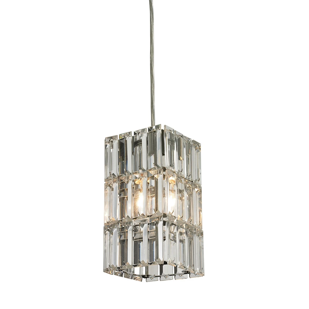 Cynthia Collection 1 light mini pendant in Polished Chrome