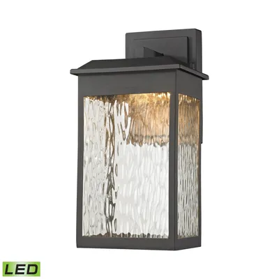 Newcastle Led Outdoor Wall Sconce in Matte Black