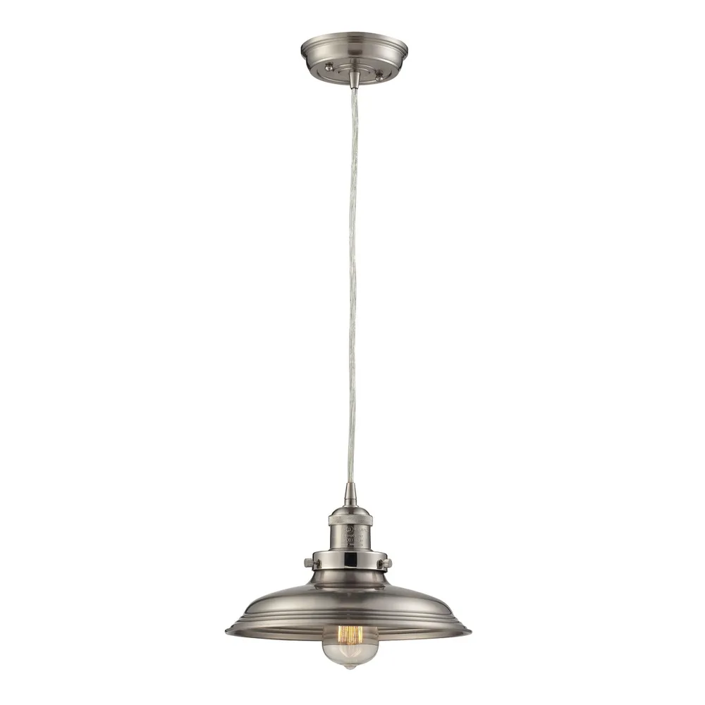 Newberry Collection 1 light mini pendant in Satin Nickel