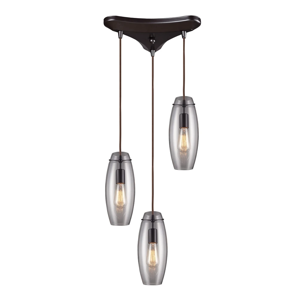 Menlow Park -Light Pendant in Oiled Bronze
