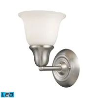 Berwick 1-Light Vanity in Brushed Nickel - Led Offering Up To 800 Lumens (60 Watt Equivalent) with F