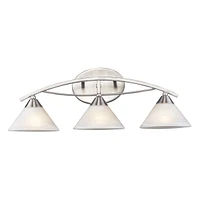 Elysburg Collection 3 Light Satin Nickel Wall Sconce