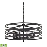 Vorticy 4 Light Chandelier in Oil Rubbed Bronze