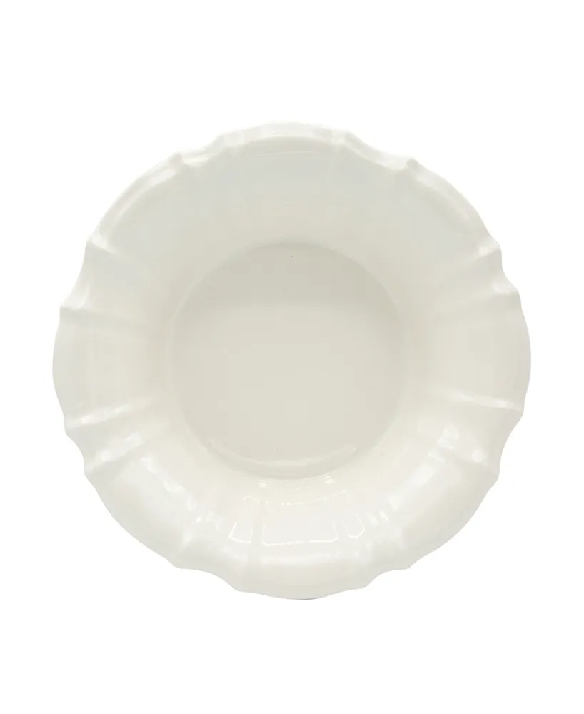 Euro Ceramica Chloe White Pasta Bowl