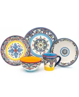 Euro Ceramica Zanzibar Piece Stoneware Dinnerware Set