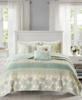 Madison Park Willa Cotton Sateen Quilt Sets