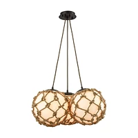 Coastal Inlet 1 Light Pendant in Oil Rubbed Bronze