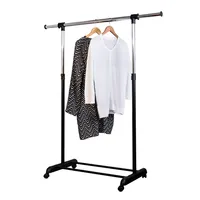 Honey Can Do Adjustable Garment Rack with Extendable Bar