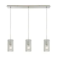 Pendant Options 3 Light Linear Pendant in Satin Nickel