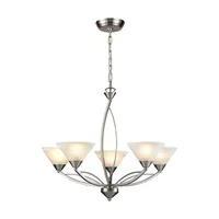 Elysburg Collection Satin Nickel 5-Light Chandelier