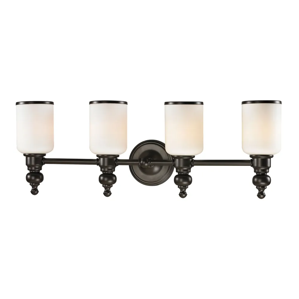 Bristol Collection 4 Light Bath in Oil Rubbed Bronze