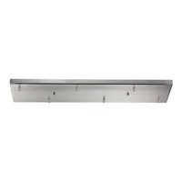 6 Light Rectangular Pan in Satin Nickel