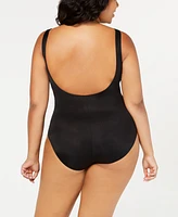 Miraclesuit Plus Escape Underwire Allover-Slimming Wrap One-Piece Swimsuit